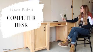 How to Build a Computer Desk Using 2x4s and Plywood [upl. by Cornish667]