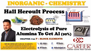 Hall Heroult Process  Metallurgy of Al  Inorganic Chemistry [upl. by Addia]