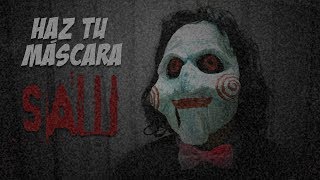 CÓMO HACER LA MÁSCARA DE JIG SAW  EL JUEGO DEL MIEDO  DISFRAZ DE HALLOWEEN [upl. by Lamraj]