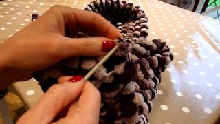 Pom Pom wool knitting tutorialMTS [upl. by Sofer]