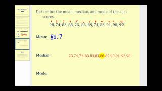 Mean Median and Mode [upl. by Nnayd]