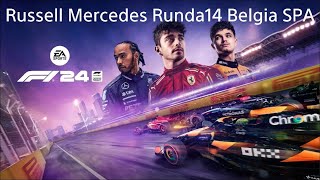 100 Race F124  Russell mercedes Runda14 Belgia [upl. by Alios]