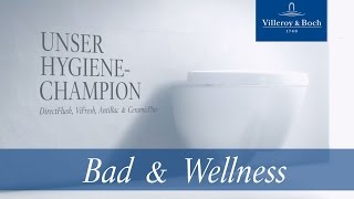 Unser Hygiene Champion  Das innovative WC für 4fache Reinheit  Villeroy amp Boch [upl. by Michael]