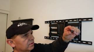 Hang Onn Full Motion TV Wall Mount 47quot84quot Installation [upl. by Ardnuek]