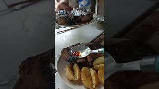 magret de canard au pommade terre grenaille au barbecue [upl. by Alarice]