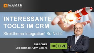 CRMIntegration Interessante Tools im CRM  30 Min LiveVorstellung [upl. by Raffaello]