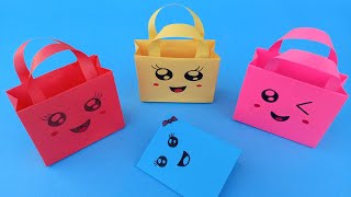 DIY easy origami paper bag  how to make paper bag for gift  New Origami Craft Ideas [upl. by Alverta]