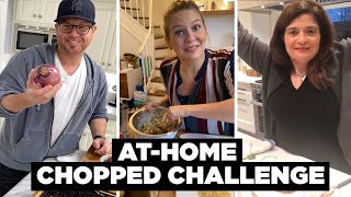 Food Network Chefs Compete In the AtHome Chopped Challenge  Chopped  Food Network [upl. by Inaffyt]