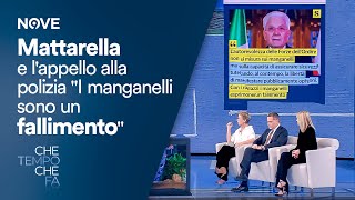 Che tempo che fa  Mattarella e lappello alla polizia quotI manganelli sono un fallimentoquot [upl. by Coplin]