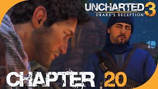 Uncharted 3 Chapter 20 The Caravan 100 Walkthrough [upl. by Stoops]