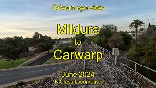 Drivers eye view Mildura to Carwarp Jun 2024 [upl. by Darahs]