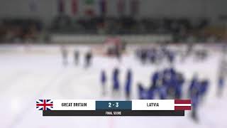 GRB vs LAT  2024 IIHF Ice Hockey Womens World Championship Division I Group B [upl. by Rehpotsirh]