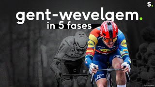 Mads Pedersen kraakt de code en klopt Mathieu van der Poel in GentWevelgem in een sprintàdeux [upl. by Enyamart]