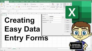 Creating Easy Data Entry Forms in Excel [upl. by Oryaj]