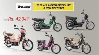 2022 Tvs XL100 All Variant Review  Mileage  iTouch Start  Rs 42041  Xl100 Moped XL100 Comfort [upl. by Elbag]