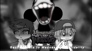 Gacha Reacts To Wednesday’s Infidelity Part 1  Friday Night Funkin’  Gacha Club Reaction [upl. by Boehmer]