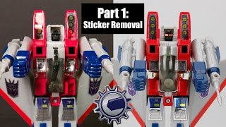 Fix Those Grodey Stickers Part 1 Stripping  G1 Starscream Restoration  Camzilla Fixes Stuff [upl. by Robbi284]