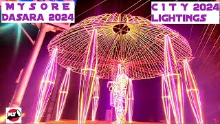 Mysore Dasara 2024  City Lightings 2024  Mysore Tourism Karnataka Tourism [upl. by Nnaeel284]