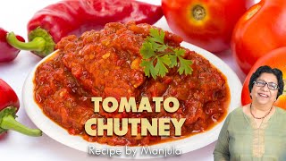 Tomato Chutney Recipe  How to make Tomato Chutney  Indian Tomato Chutney  Tangy Tomato Chutney [upl. by Atteyram]