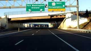 Fort Washington Interchange inbound [upl. by Mharg40]