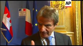 FM Kouchner comments on hostages in Niger [upl. by Hennessey]