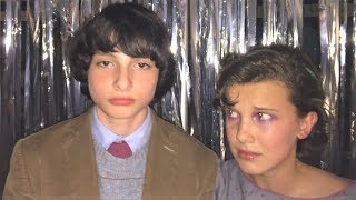 Stranger Things Cast Funny Moments Part 3 [upl. by Aketal]