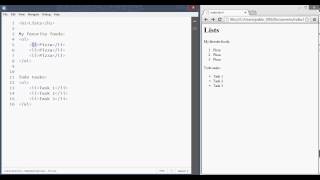 HTML Tutorial HTML Ordered and Unordered Lists [upl. by Gare437]