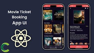 Movie Ticket Booking App UI in React Native  BookMyShow Clone React Native [upl. by Loma]