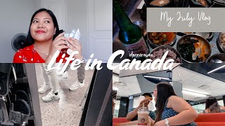 LIFE IN CANADA  Its July Canada Day Korean Restaurant New Skin Care Products [upl. by Sirrah]