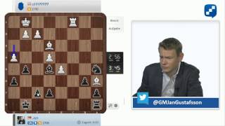 Jan Gustafsson spielt Geschwätzblitz auf chess24com 21052015 [upl. by Halpern]