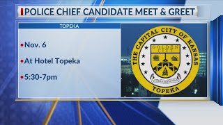 Topeka hosting Meet amp Greet for police chief candidates [upl. by Agon]