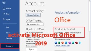 🔥🔥🔥 How to activate Microsoft Office 2019✔ [upl. by Yntrok895]