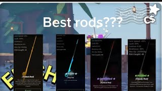 Best rods for startermid game and end game in fisch fisch roblox [upl. by Carmelo]