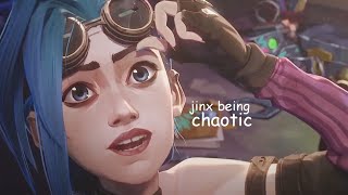 jinx being chaotic for 4 minutes straight [upl. by Novyar246]