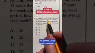 ASVAB Arithmetic Reasoning 3 Question Walk Through [upl. by Till745]