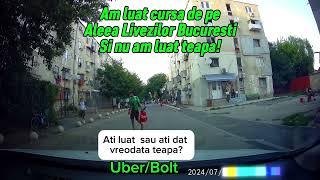 Am luat cursa pe Uber sau Bolt de pe Aleea Livezilor din Bucuresti dashcam ridesharing [upl. by Erdnoed]