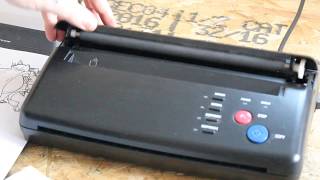 How to use a Thermal Printer for tattoo stencil [upl. by Meelak]