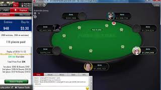 Replay  Final table PokerStars MicroMillions 126 33 NL 27 Single Draw Progressive KO Nov 22 2019 [upl. by Ruthann]