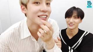 I ENG SUB ATEEZ VLIVE  YUNHO SEONGHWA VLIVE  20190926 [upl. by Fernas]