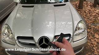 Mercedes SLK R171 Schlüssel nachmachen Funkschlüssel programmieren [upl. by Mufinella]