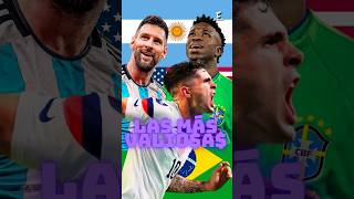 Las 5 SELECCIONES MÁS CARAS de la COPA AMÉRICA 2024 🏆🇺🇸 [upl. by Groome507]