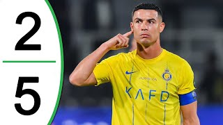 AlShabab vs AlNassr 25 Highlights  Cristiano Ronaldo reaches King Cup Semifinal [upl. by Einnaoj430]