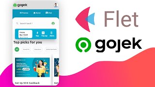 Flet Tutorial  GoJek Redesign [upl. by Elleon324]