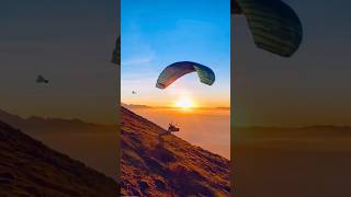 CRAZY PARAGLIDING TAKE OFF MOMENTS 💥💥😎 paragliding takeoff shorts adrenaline mountainview [upl. by Ardien]