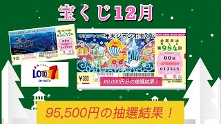 ［宝くじ］12月95500円の抽選結果！ [upl. by Baelbeer392]