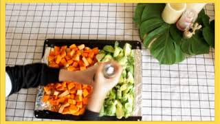 🍴 RECETTES 🍴 BUTTERNUT et CHOU de BRUXELLES rôtis au four [upl. by Chaddy]