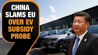 China Slams EUs Probe Into EV Subsidies  EUChina Trade Tensions  News9 [upl. by Aivle]