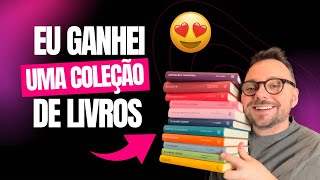 GANHEI UMA COLEÇÃO de livros do Clube Intrínsecos [upl. by Ellehciram]