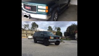 1998 4x4 GMC Suburban Restoration Torsion Key 2quot Leveling and Denali Rims 2857017 [upl. by Fifine]