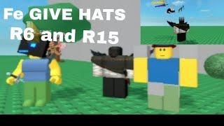 Roblox Fe Script Showcase  fe give hats  Fluxus and Hydrogen [upl. by Eladnwahs]